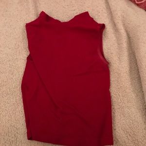 Red crop top